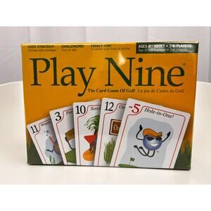 PLAY NINE Golf Card Game Age 8 to Adult 2 to 6 Players New in Box NIB NWT
